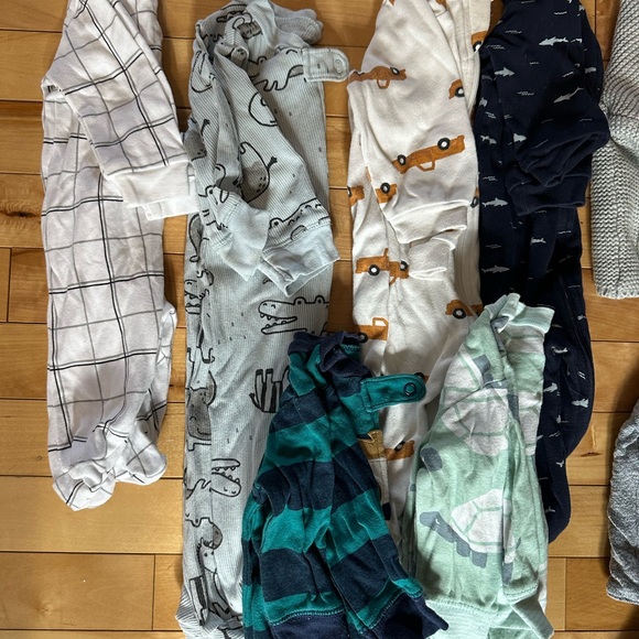 Carter's Kids Matching Sets - Gray, Blue, White, Green - Picture 2 of 3